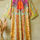 Crepe Kaftan Yellow