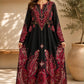 Crepe Kaftan Black&Red