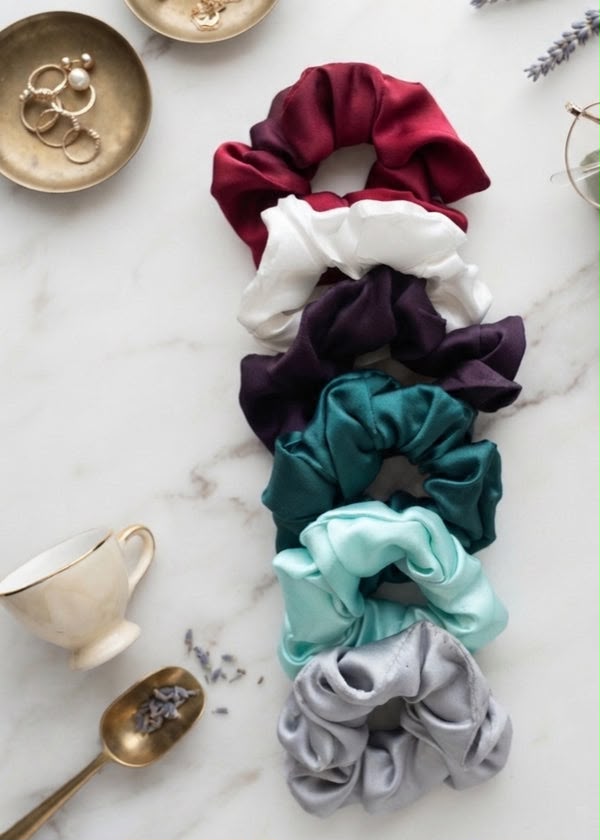 Pack Of 6 Hair Scrunchies
