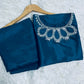 Teal Cutwork Luxury