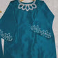 Teal Cutwork Luxury